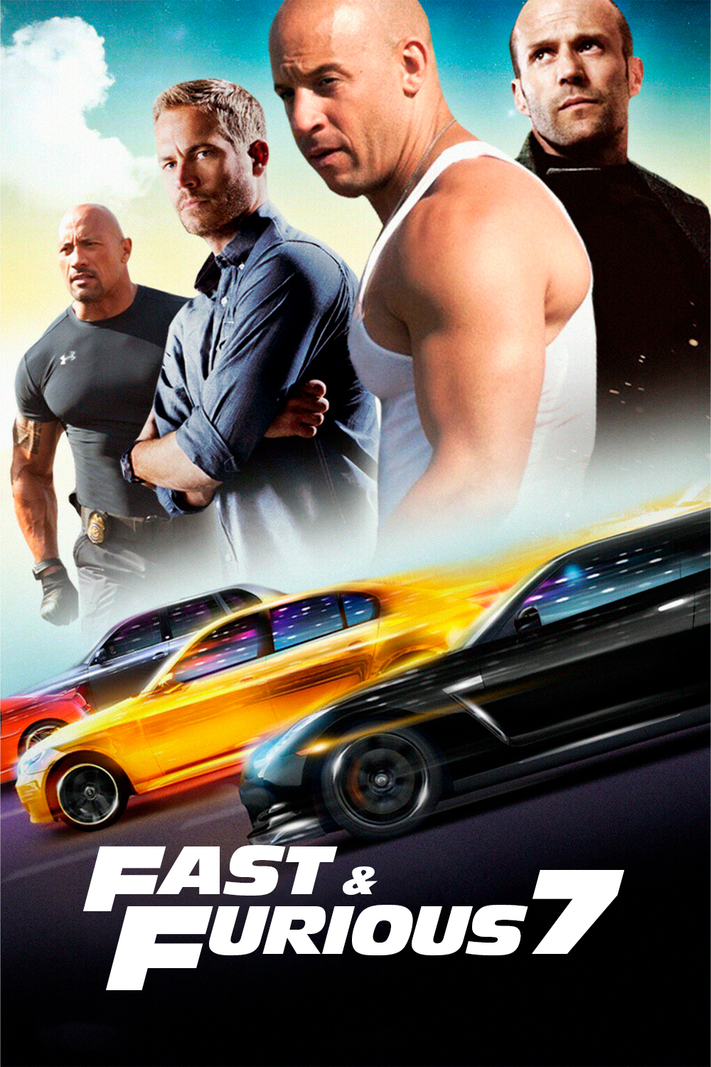 Current poster for Fast & Furious 7