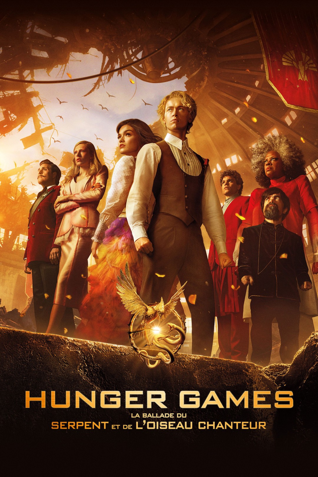 Current poster for Hunger Games : La Ballade du serpent et de l'oiseau chanteur