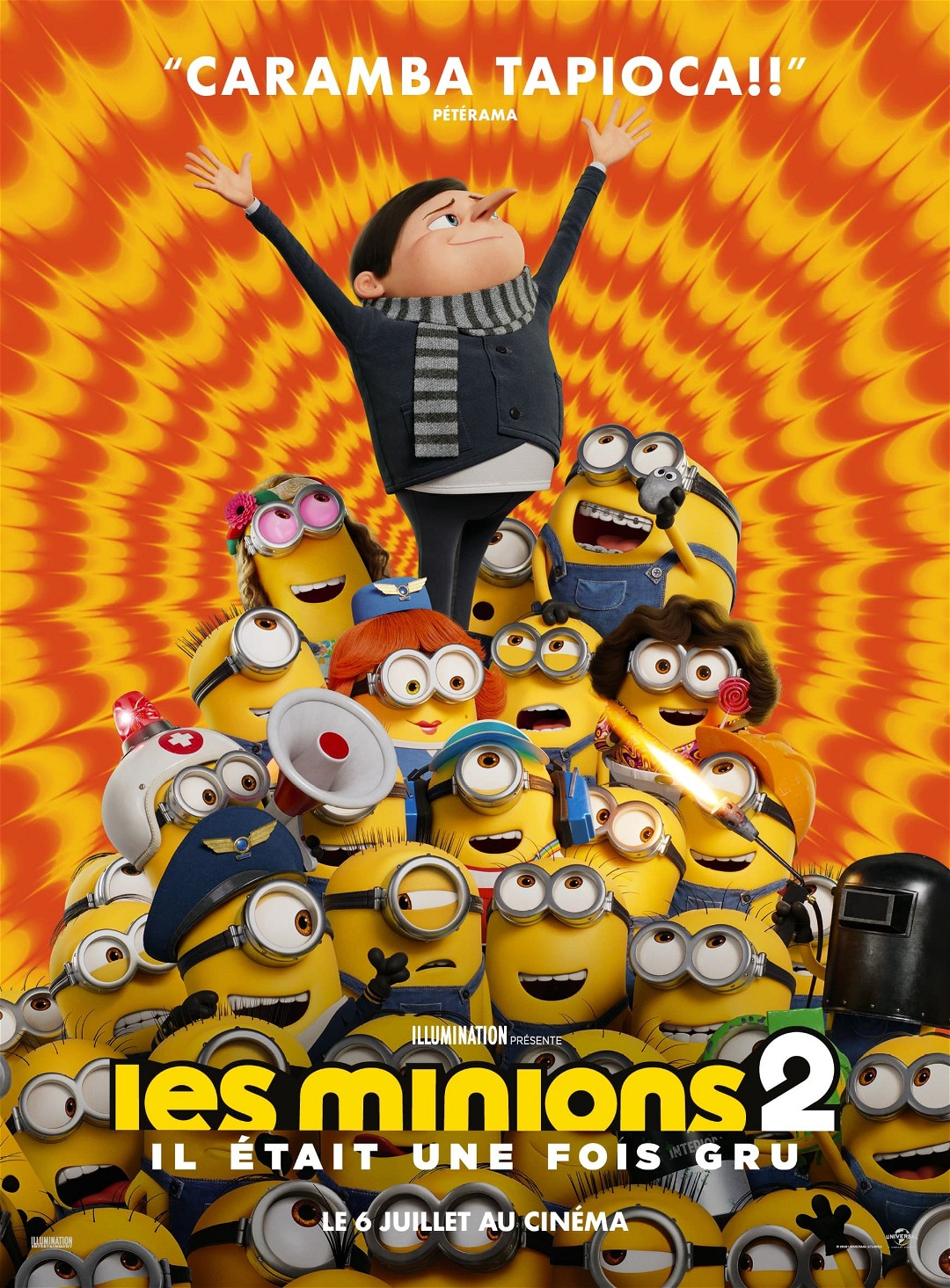 Current poster for Les Minions 2 : Il était une fois Gru