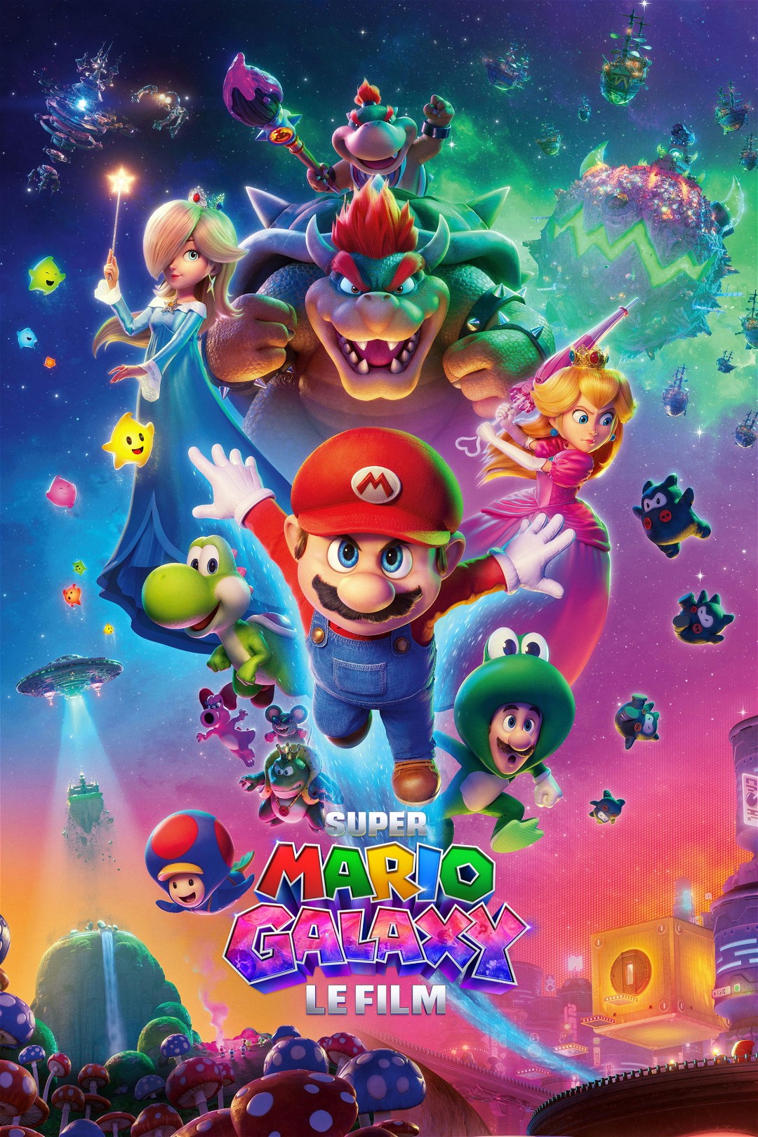 Current poster for Super Mario Galaxy, le film