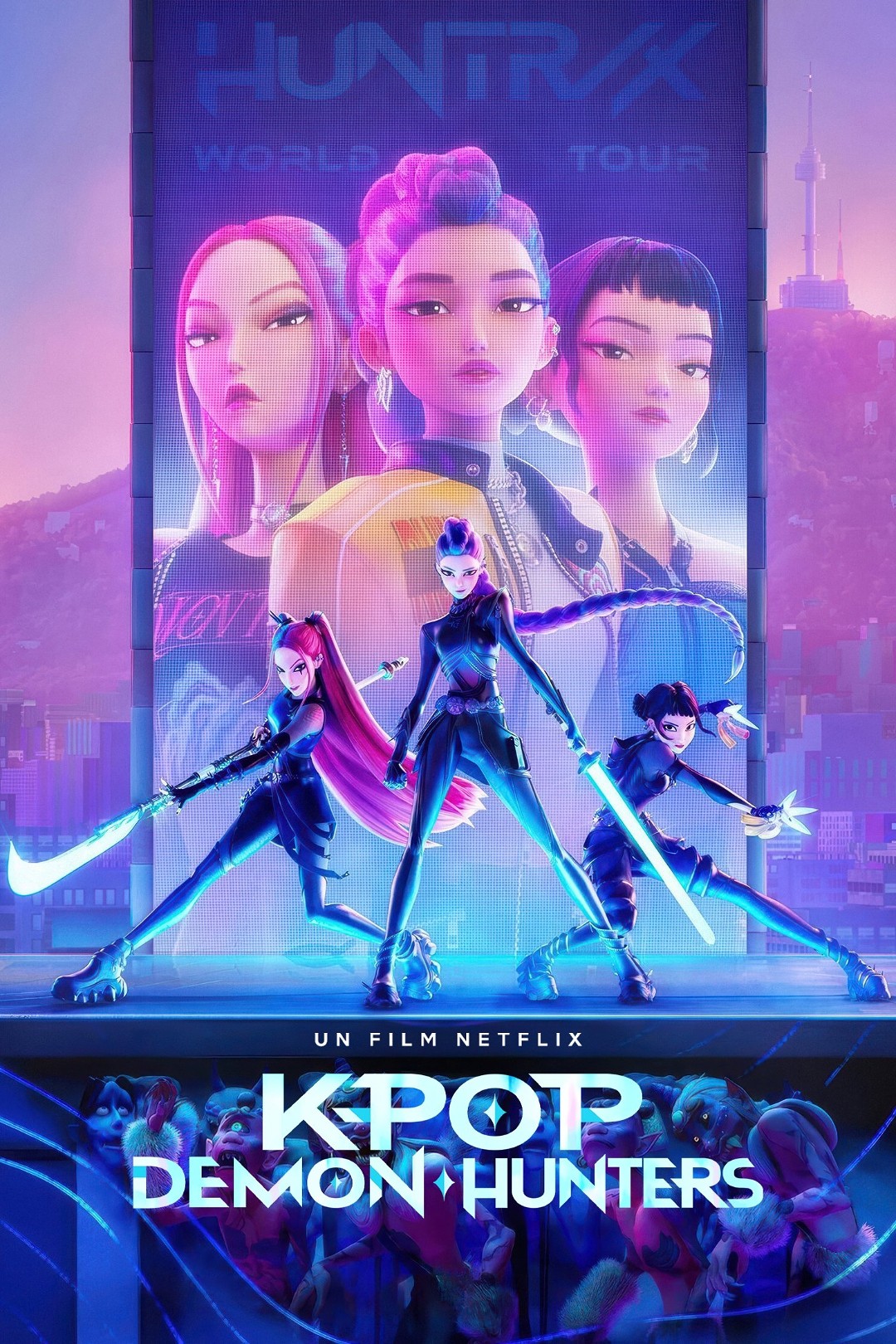 Current poster for KPop Demon Hunters