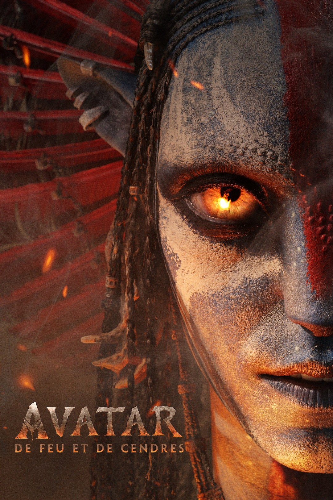 Current poster for Avatar : De feu et de cendres