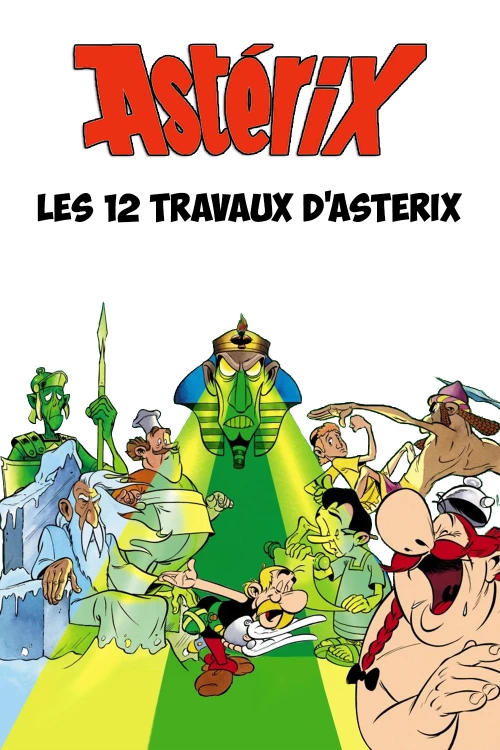 Staged poster for Les 12 travaux d'Astérix